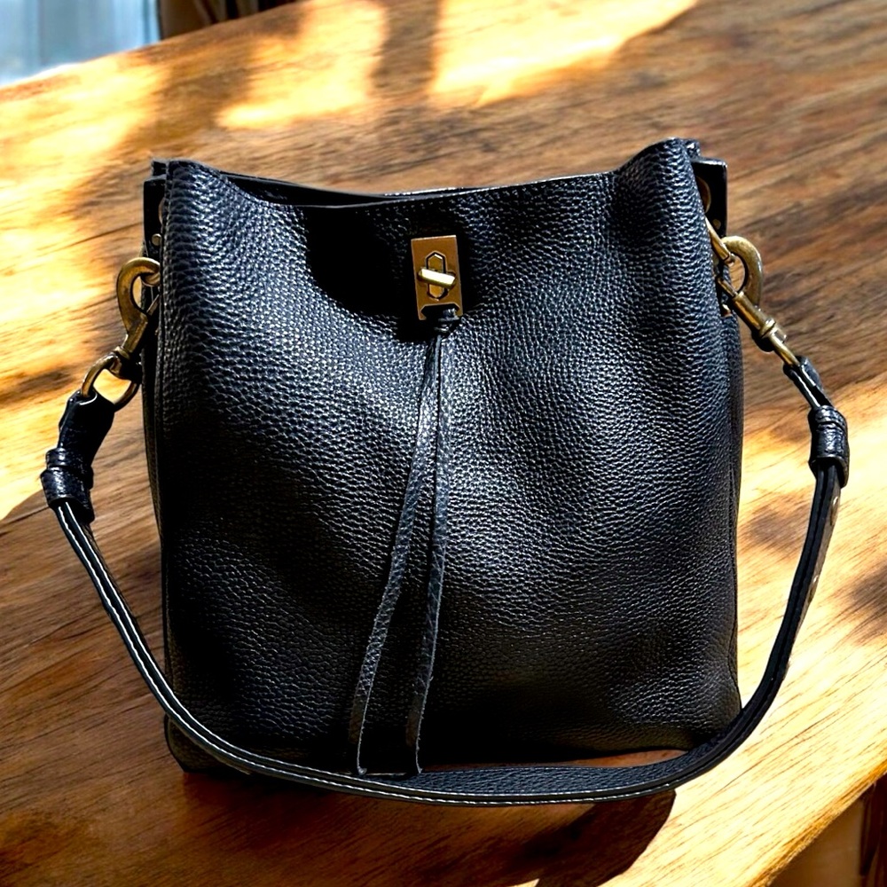 Rebecca Minkoff Black Leather Shoulder Bag